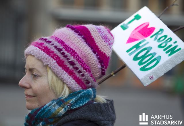 Demonstration mod nedskæringer for de arbejdsløse