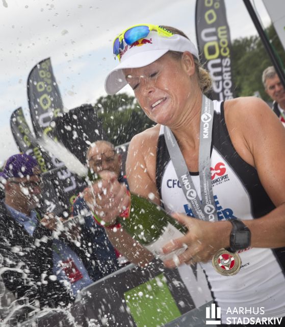 Camilla Pedersen efter sejr i triatlon