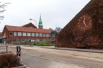 Området i det forladte Aarhus Kommunehospital