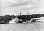 Aarhus Havn med færgen " Holger Danske".