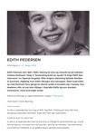 Erindring - Edith Pedersen, Indonesien og Canada