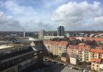 Udsigt over Aarhus K, Godsbaneterrænet og Ceres Byen