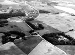 Luftfoto af landsbyen Bjødstrup