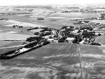 Luftfoto af landsbyen Hårup