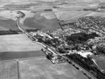 Luftfoto af landsbyen Mundelstrup Stationsby