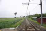 Letbanesporet ved Risskov Strandpark før der blev etableret en ny station