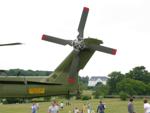 Halerotor på flyvevåbnets helikopter i Mindeparken