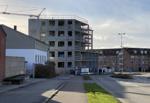 Terrassehuset under opførelse på Katrinebjerg