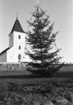 Malling Kirke, juletræet tændt